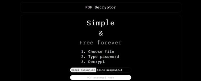 PDF Decryptor