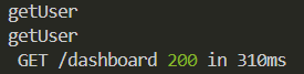 getUser appears twice in the logs