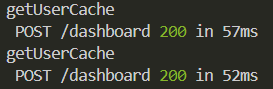 getUserCache appears twice in the logs
